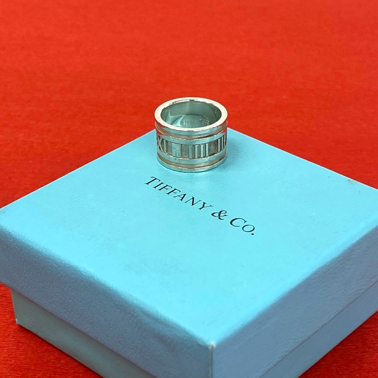 TIFFANY&Co. ティファニー アトラス ワイド リング シルバー925 リング・指輪 9号 シルバー
 33021