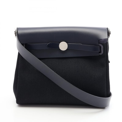 エルメス HERMES エールバッグジップ ミニ ブルーニュイ ショルダーバッグ バッグ ヴァッシュハンター / トワルミリタリー ヴァッシュハンター K刻印(2025年製造) レディース ネイビー系 / ブラック系 086430CK 【中古】