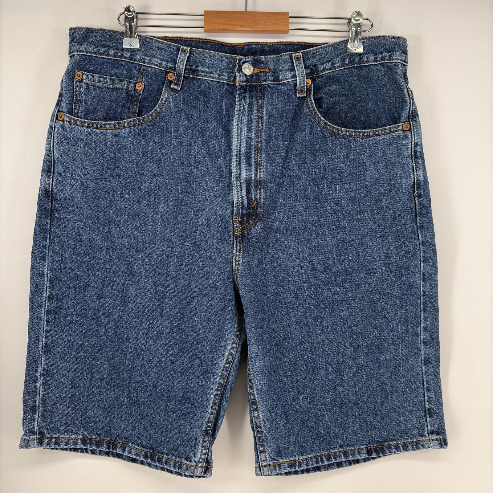古着 リーバイス Levi's デニム ショートパンツ 5ポケット ストレート 505 ハーフパンツ w38 ブルー メンズ