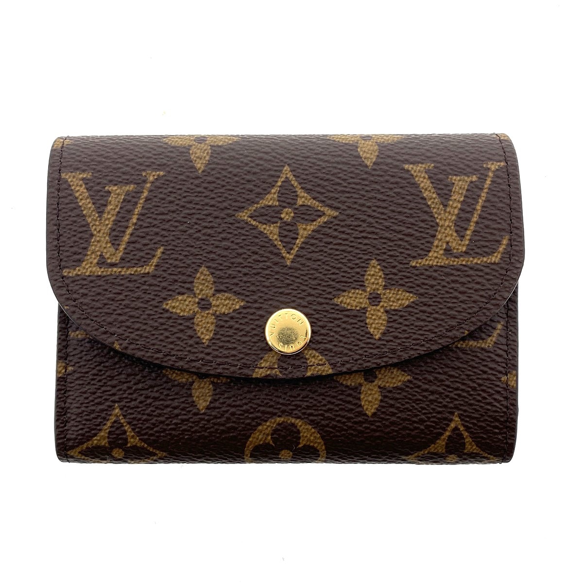 LOUIS VUITTON ルイ・ヴィトン ポルトモネ ロザリ コインケース M41939 モノグラム レザー ブラウン フューシャ  レディース【中古】