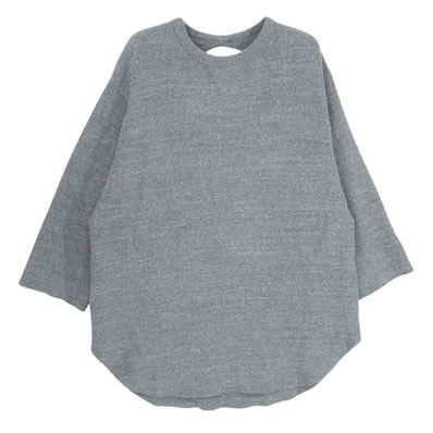 Ron Herman ロンハーマン カットソー 2910900070 バック オープン 七分袖 サーマルカットソー Tシャツ グレー系 S【中古】
