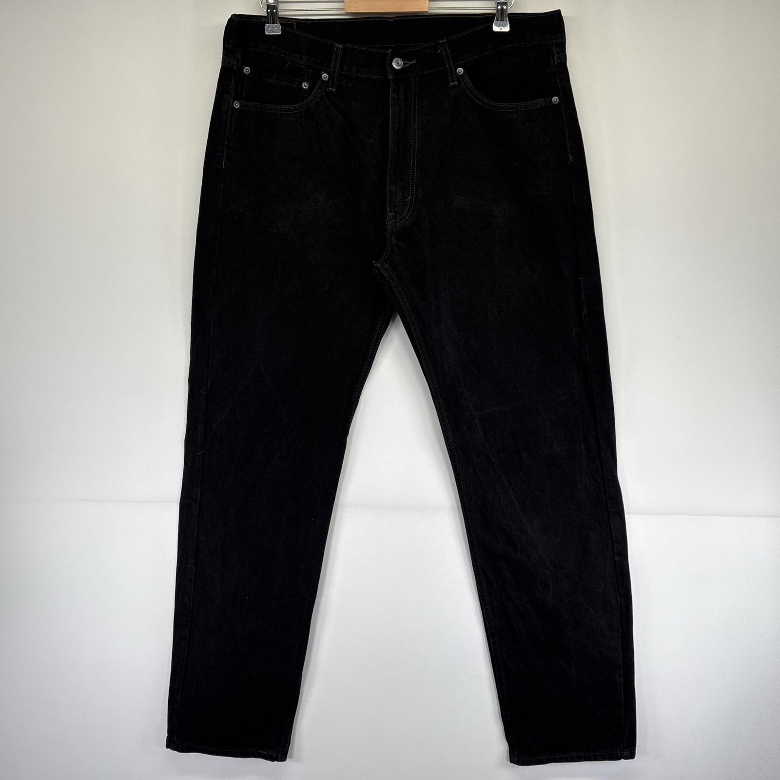 古着 リーバイス Levi's デニムパンツ 505 ジッパーフライ ジーパン ジーンズ 色落ち 長ズボン 5ポケット w38 L36  ブラック メンズ