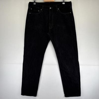 古着 リーバイス Levi's デニムパンツ 505 ジッパーフライ ジーパン ジーンズ 色落ち 長ズボン 5ポケット w38 L36 ブラック メンズ