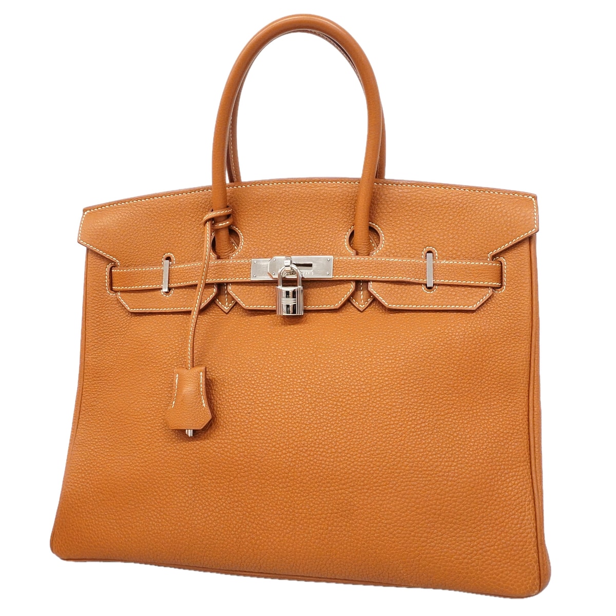★最終価格★SALE【6hb0833】エルメス ハンドバッグ バーキン35 トゴ ゴールド シルバー金具 □F刻印【中古】レディース
