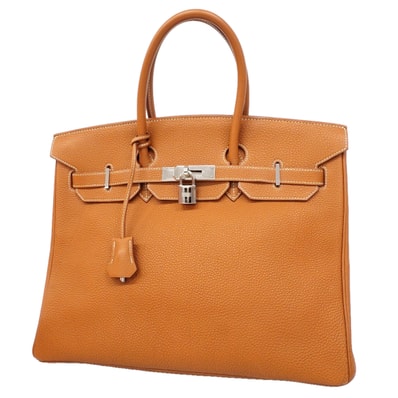 ★最終価格★SALE【6hb0833】エルメス ハンドバッグ バーキン35 トゴ ゴールド シルバー金具 □F刻印【中古】レディース