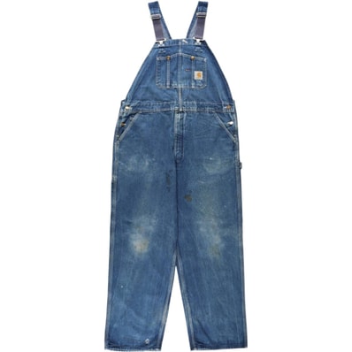 古着 ビッグサイズ カーハート Carhartt デニムオーバーオール メンズw41相当/eaa656757