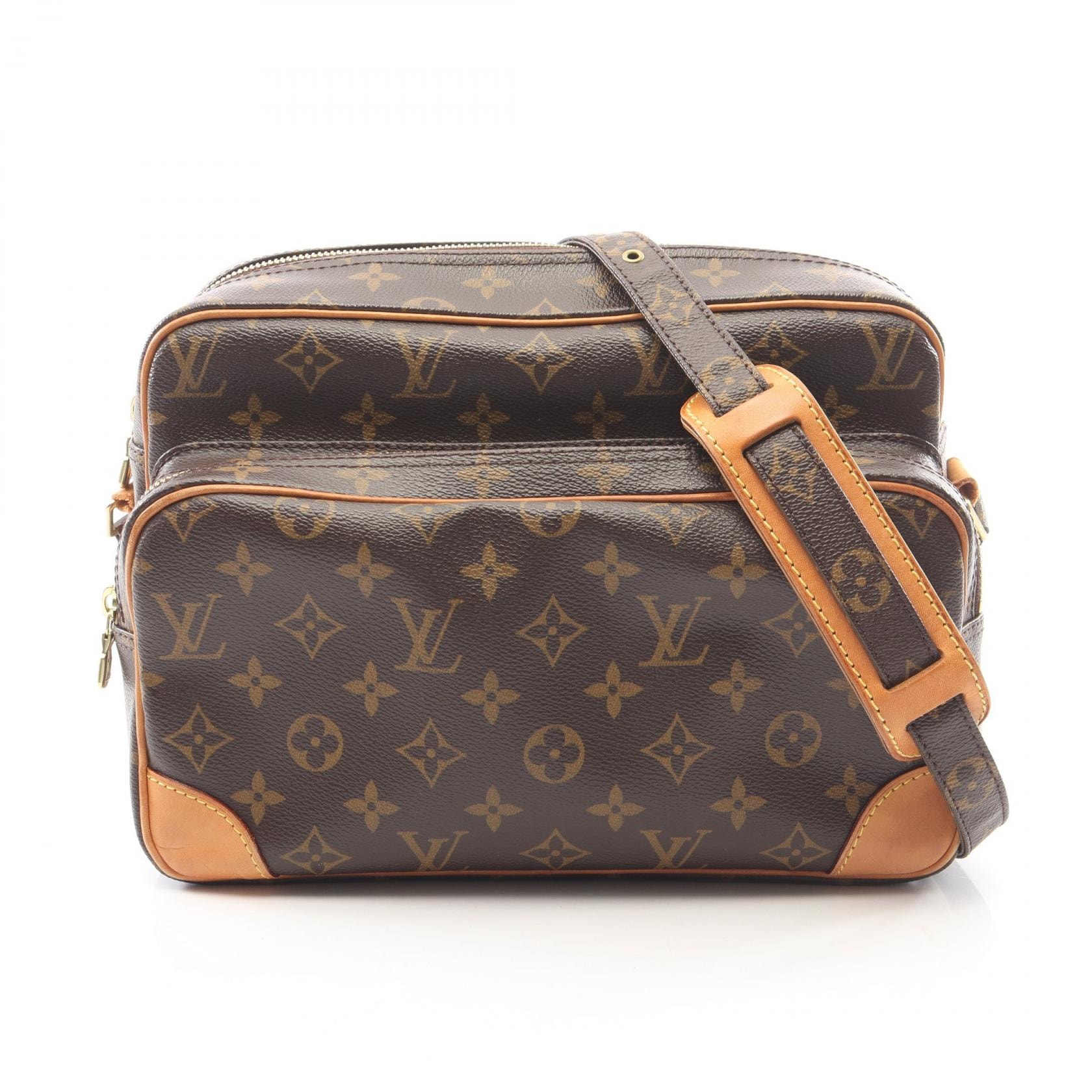 ルイ・ヴィトン LOUIS VUITTON ナイル ショルダーバッグ バッグ PVCコーティングキャンバス レザー モノグラム レディース ブラウン系 M45244 【中古】