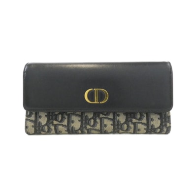 クリスチャンディオール DIOR OBLIQUE 30 MONTAIGNE VIOLET WALLET S2324UNKO 財布