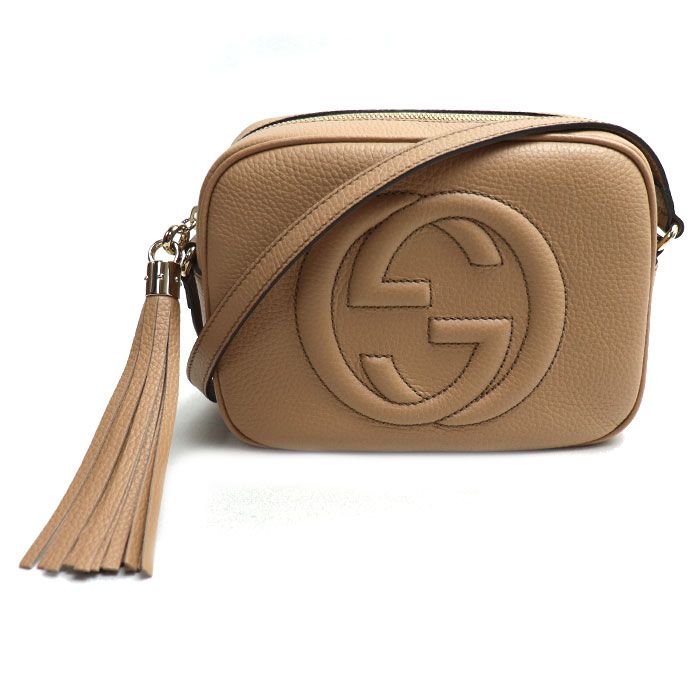 GUCCI グッチ ソーホー ディスコ ショルダーバッグ ベージュ 722319 アウトレット レディース【中古】【極美品】