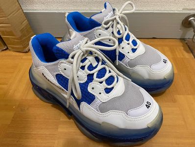 BALENCIAGA triple s クリアソール青