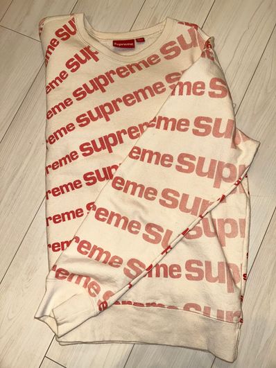 Supreme Radial Crewneck "White"