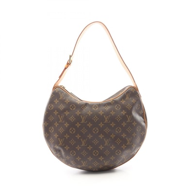 ルイ・ヴィトン LOUIS VUITTON クロワッサンGM ショルダーバッグ バッグ PVCコーティングキャンバス レザー モノグラム レディース ブラウン系 M51511 【中古】