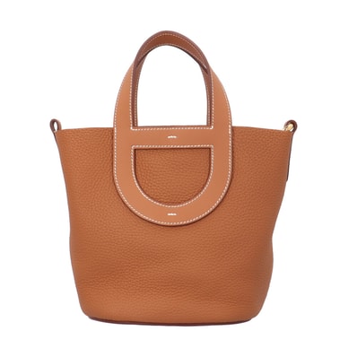 エルメス インザループ18 ハンドバッグ トリヨンクレマンス ブラウン レディース HERMES 中古