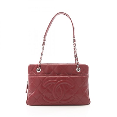 シャネル CHANEL マトラッセ トートバッグ バッグ キャビアスキン(グレインドカーフ) レディース レッド系 A67294 【中古】