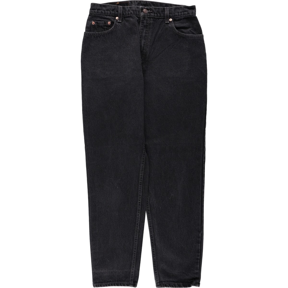 古着 90年代 リーバイス Levi's 15551-0260 RELAXED FIT TAPERED LEG ブラックデニム テーパードデニムパンツ USA製 レディースXL(w31)相当 ヴィンテージ/eaa677303