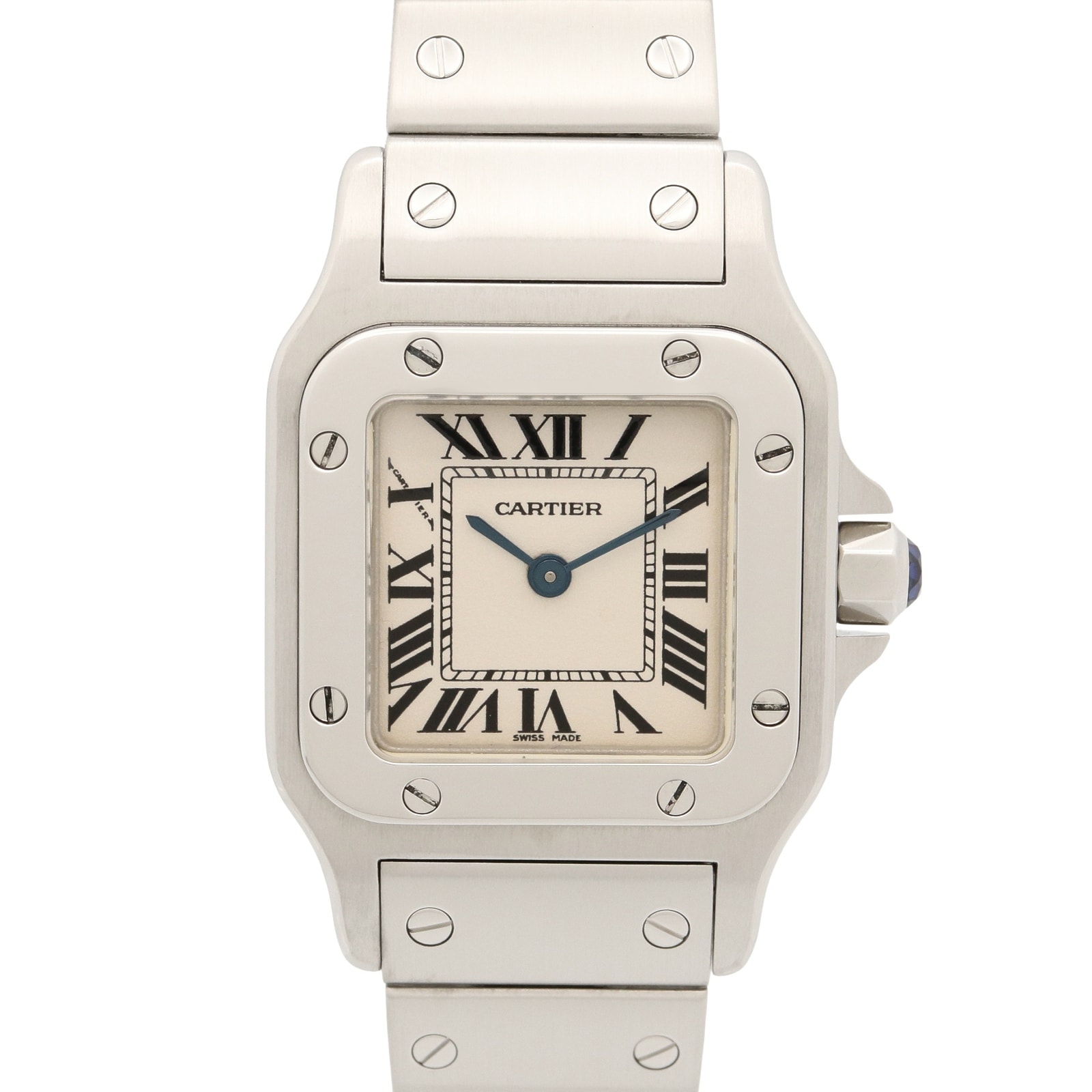 カルティエ CARTIER サントス ガルベ SM 腕時計 時計 ステンレススチール レディース シルバー系 W20056D6 【中古】