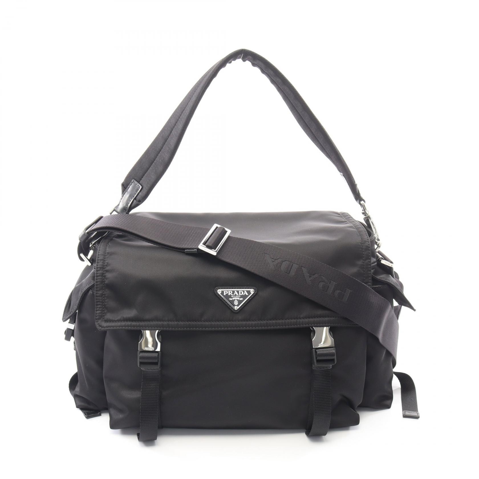 プラダ PRADA エクスプローラ Re-Nylon 2WAY ショルダーバッグ バッグ ナイロン メンズ ブラック系 2VD0822DW3F0002 【新品】
