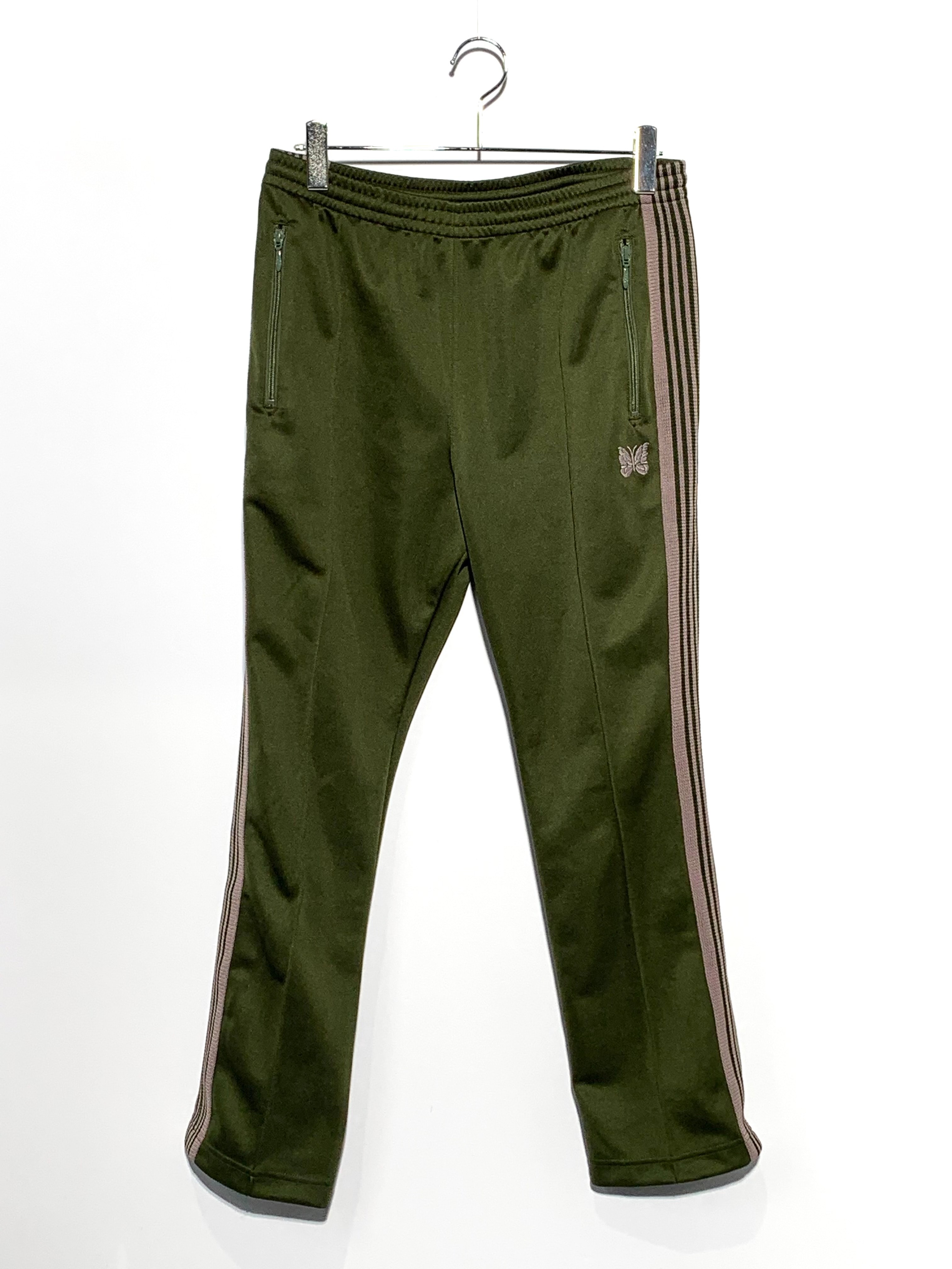 Needles Narrow Track Pant Poly Smooth Olive