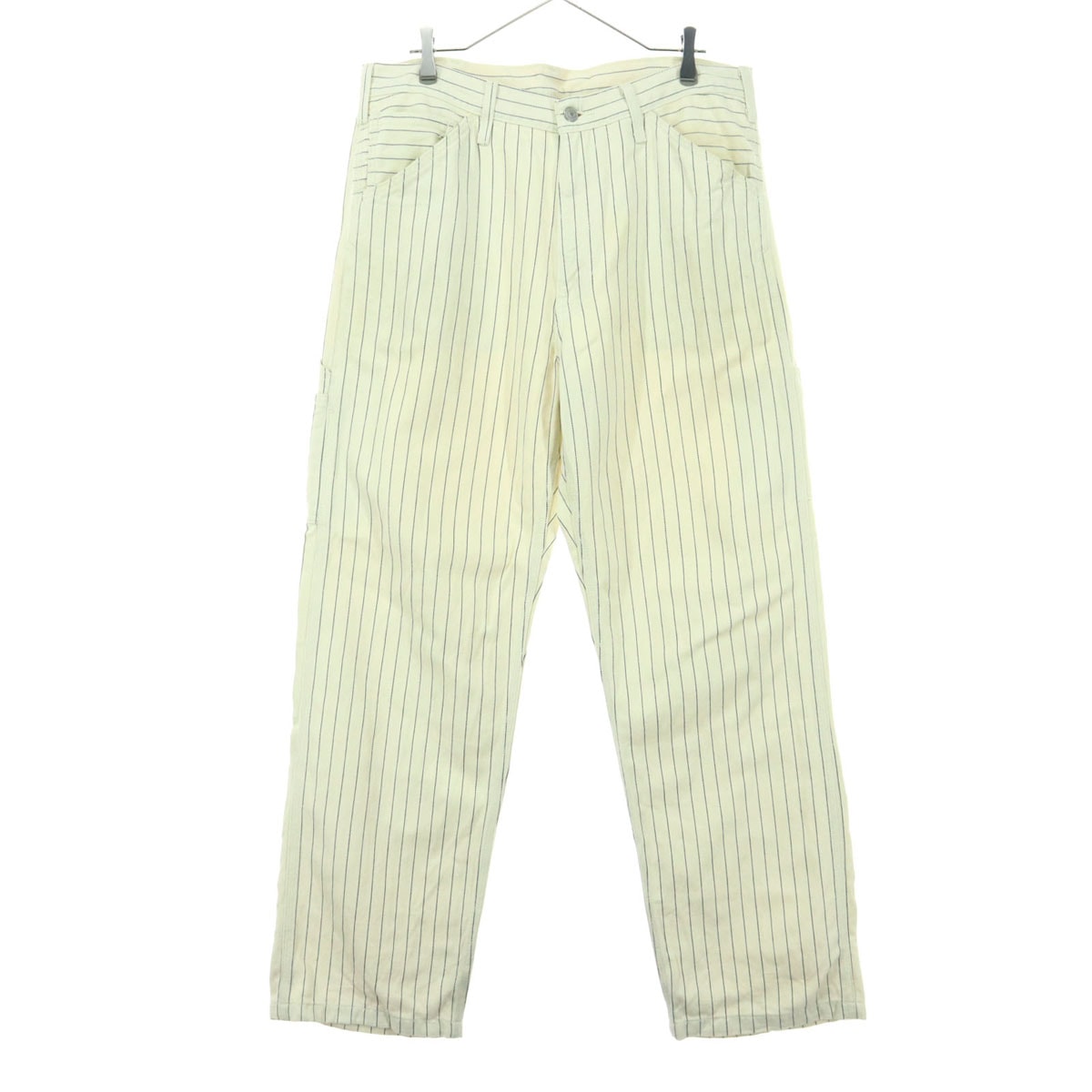Levi's リーバイス ストライプ柄 コットンパンツ W33 ホワイト