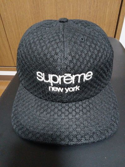 Supreme Classic Logo Air Mesh 6-Panel "Black"