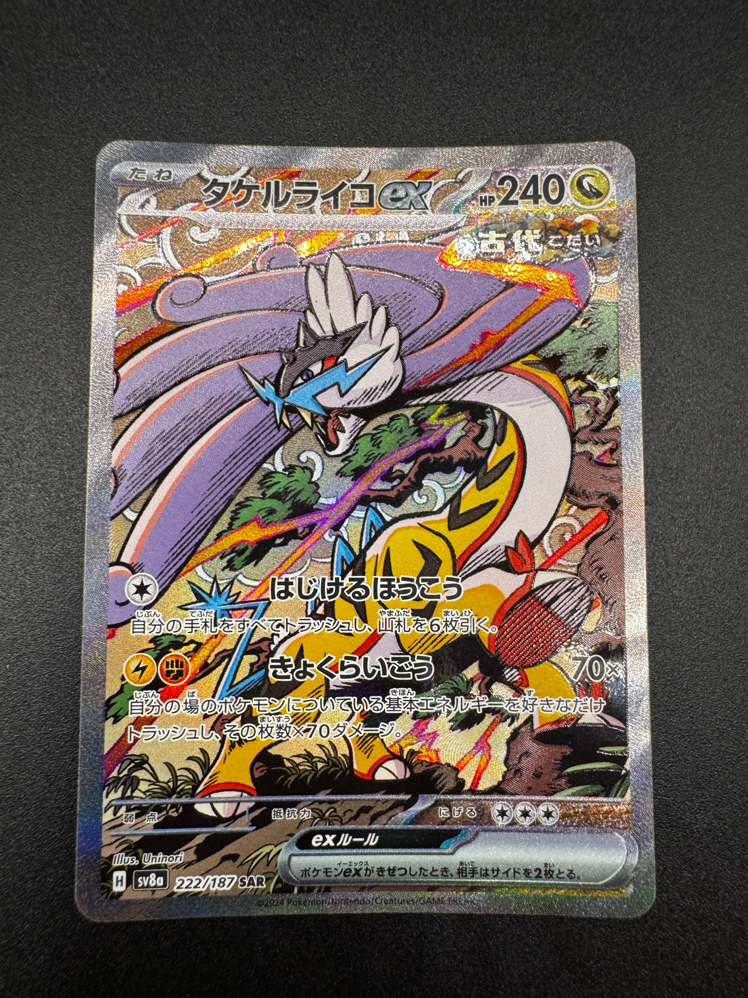 タケルライコex SAR [SV8a 222/187](ハイクラスパック「テラスタル
