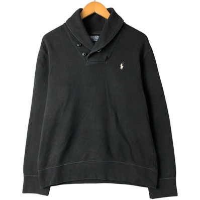 古着 ラルフローレン Ralph Lauren POLO by Ralph Lauren ショールカラー ワンポイントロゴスウェットシャツ トレーナー メンズL相当/eaa602783