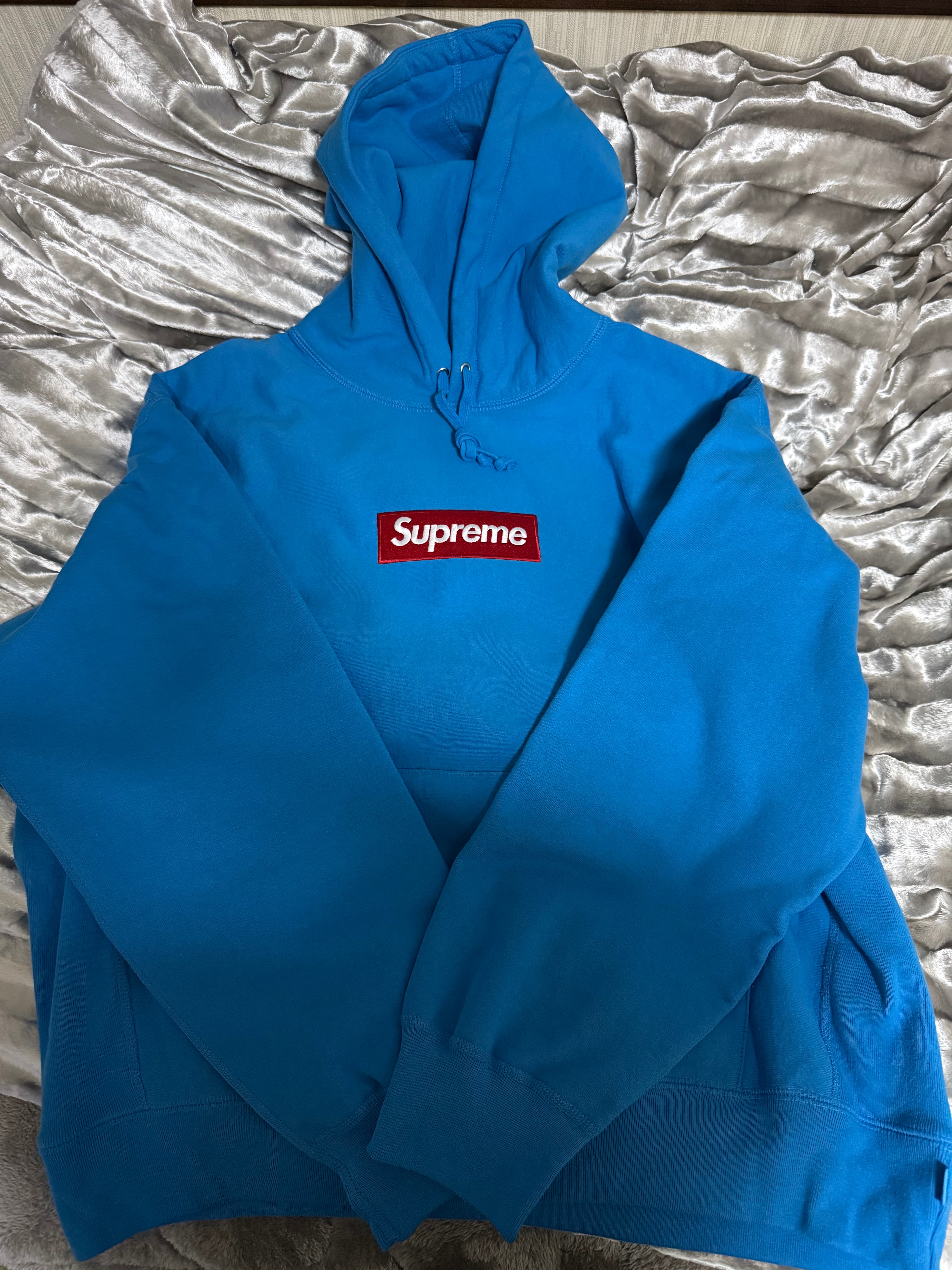 Supreme Box Logo Hooded Sweatshirt (25FW) "Cyan"