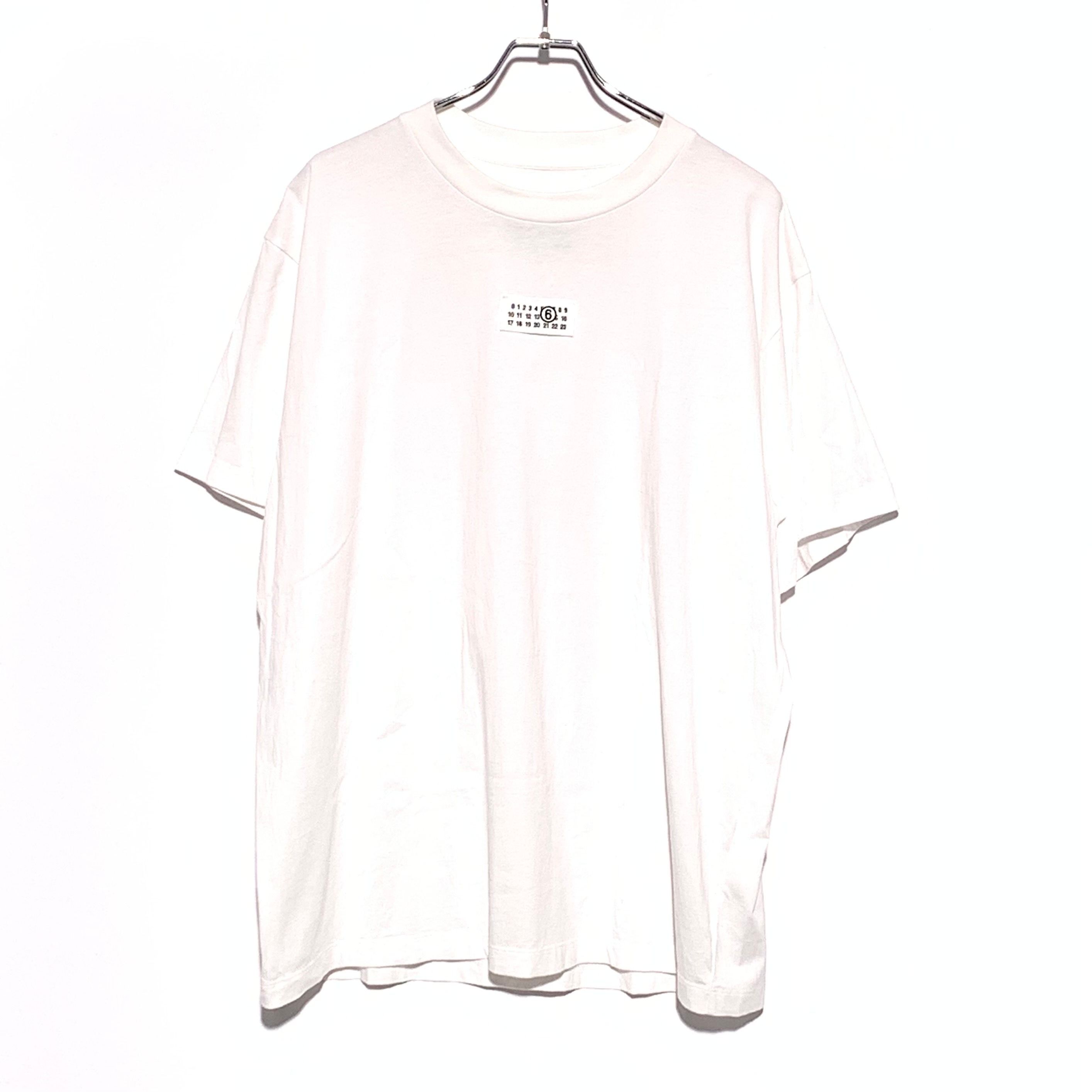 MM6 Maison Margiela Ribbed Neck T-Shirt "White"