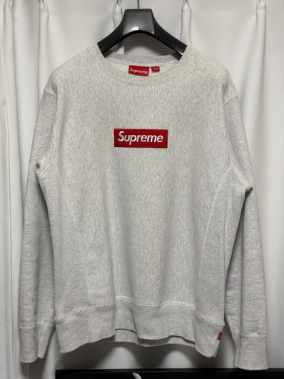 Supreme Box Logo Crewneck Sweatshirt "Ash Grey" (18FW)
