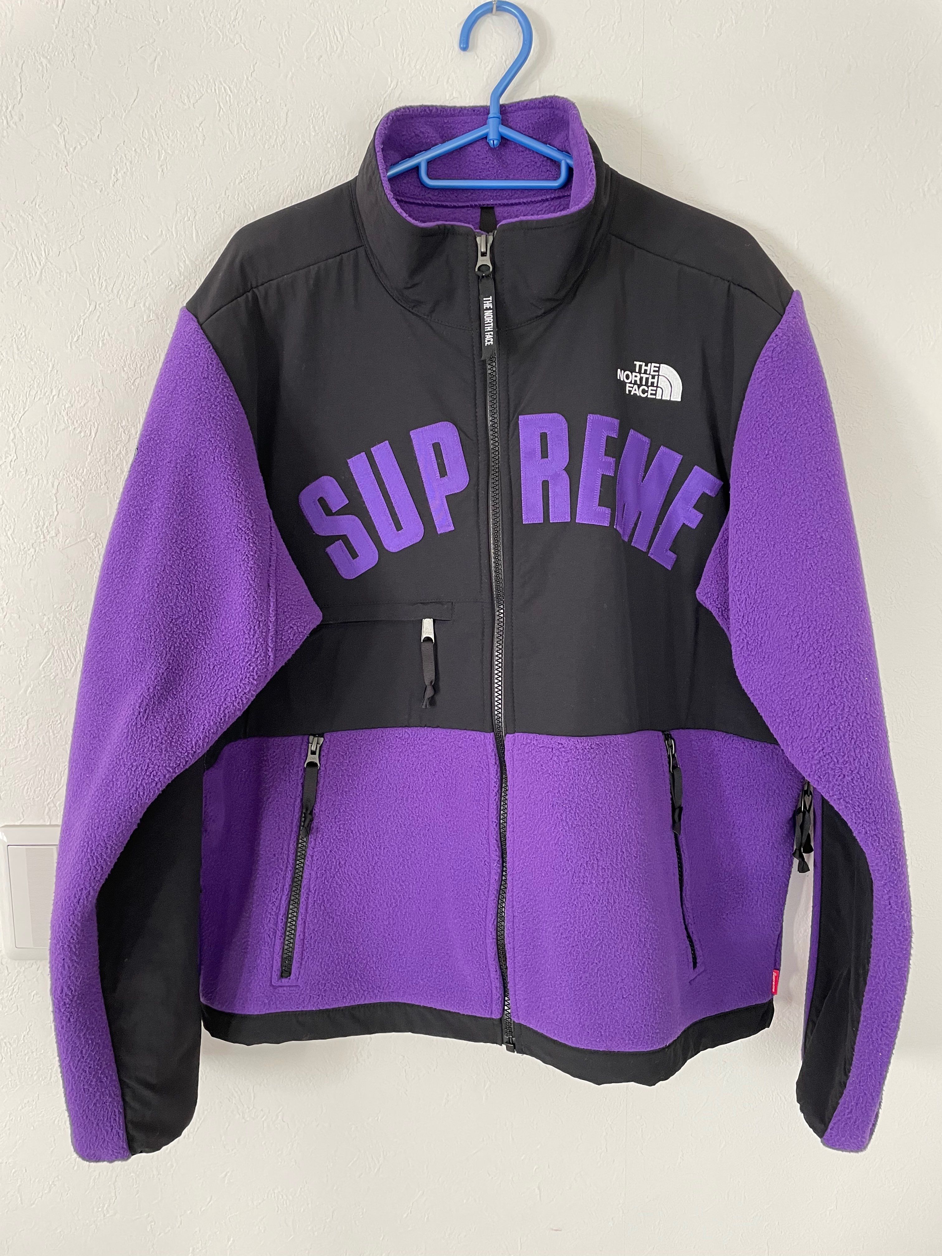 Supreme x The North Face Arc Logo Denali Fleece Jacket "Purple"