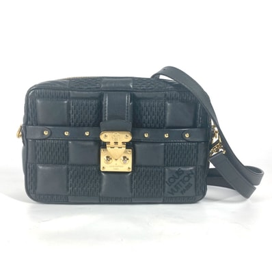 ルイヴィトン LOUIS VUITTON ポシェット トロカ M59046 ダミエ カバン 斜め掛け ポシェット クラッチバッグ 3WAYバッグ チェーンバッグ ショルダーバッグ レザー ノワール ブラック