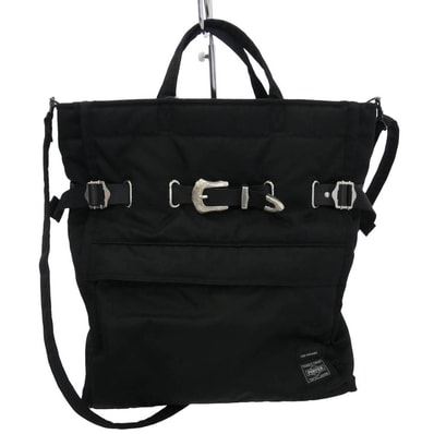 TOGA トーガ PORTER ポーター 386-19851 x PORTER SHOULDER TOTE BAG ポーター ショルダー トートバッグ ブラック系【中古】