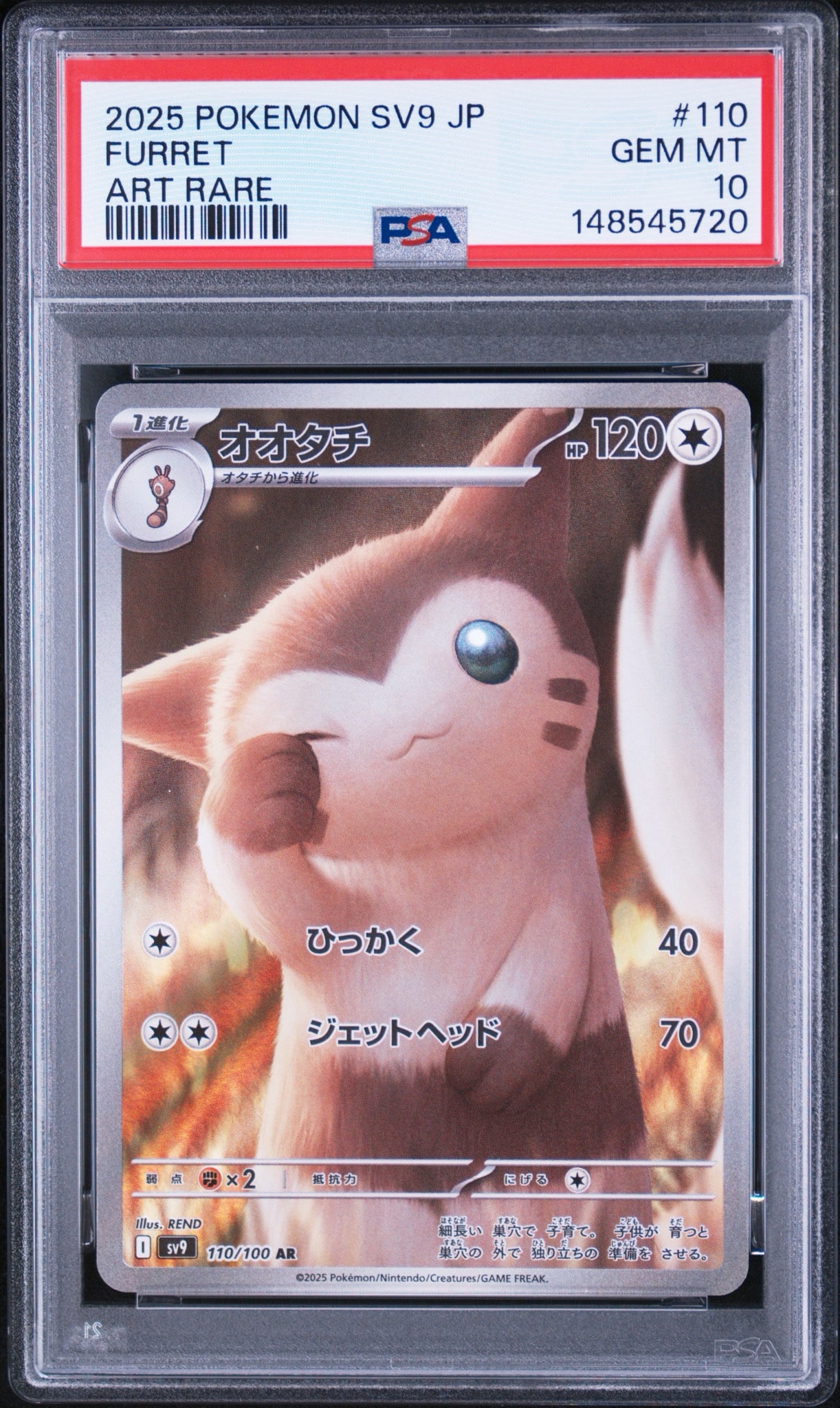 PSA10】オオタチ AR [SV9 110/100](拡張パック「バトルパートナーズ
