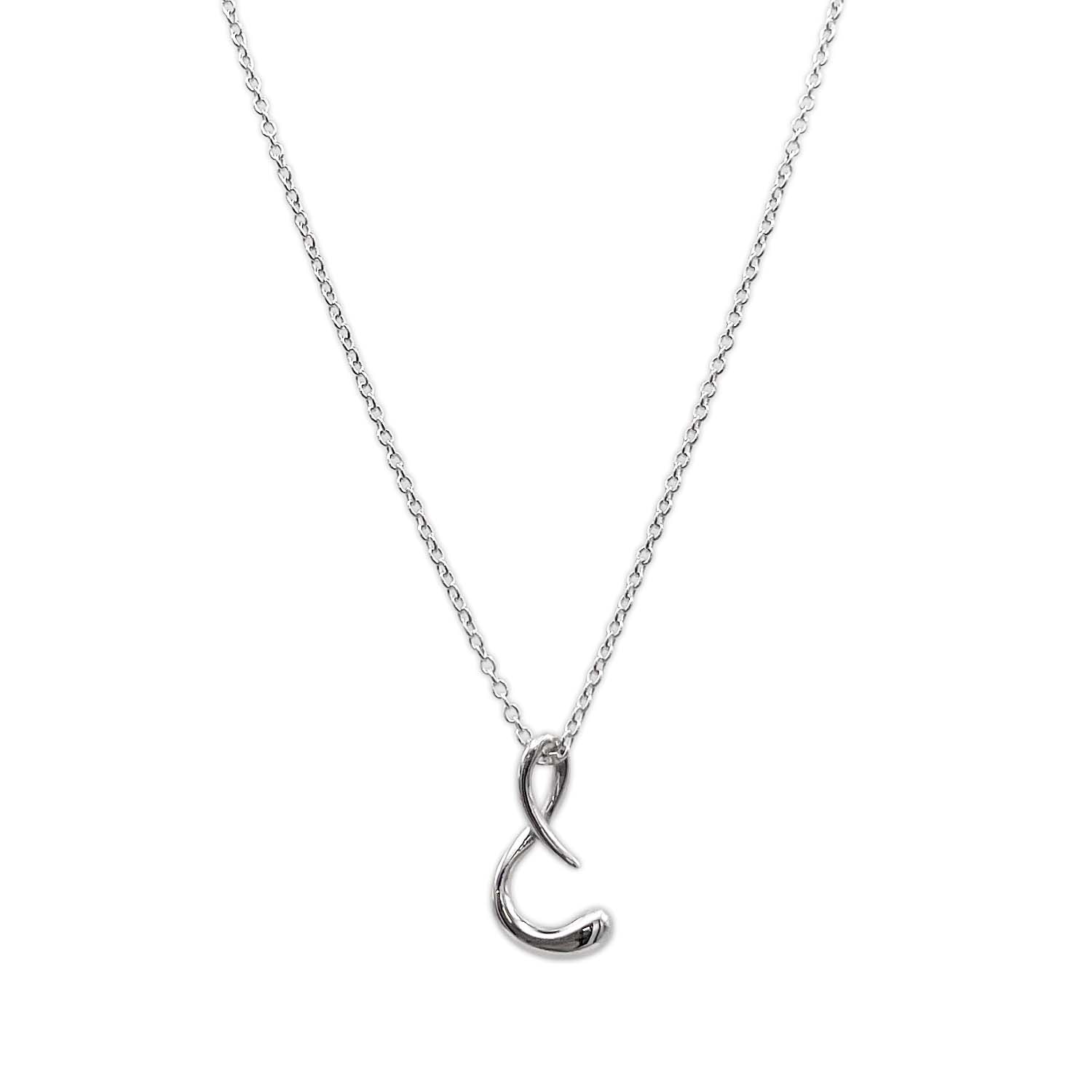 TIFFANY&Co. ティファニー レター S イニシャル ネックレス
 ペンダント エルサペレッティ SV925 シルバー 新品仕上済 レディース
 【中古】