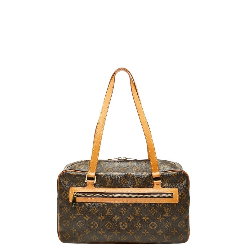 ルイ ヴィトン モノグラム シテGM ハンドバッグ ショルダーバッグ M51181 ブラウン PVC レザー レディース LOUIS VUITTON 中古