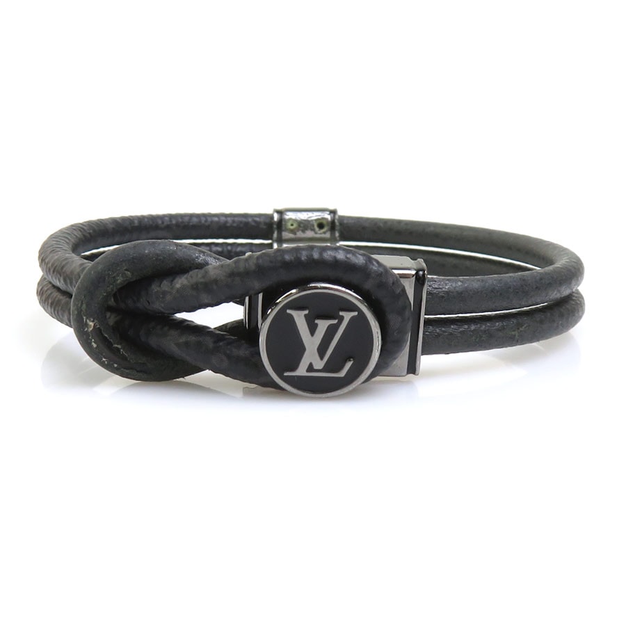ルイ ヴィトン LOUIS VUITTON ブレスレット モノグラム エクリプス ブラスレ ループイット メタル/モノグラム エクリプス ブラック メンズ M6780【中古】 h32426a