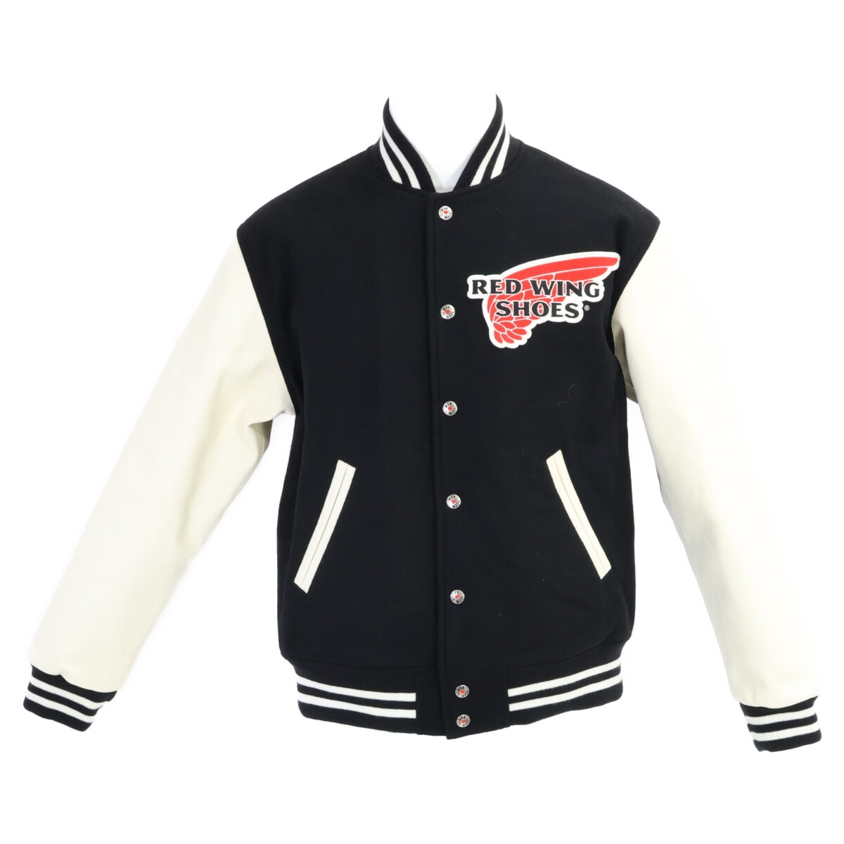 ヒューマンメイド x RED WING レッドウィング【新品同様】XX30JK001 VARSITY JACKET アームレザー切替スタジャン M