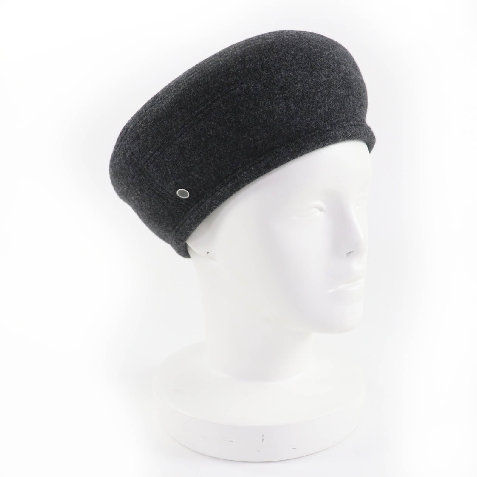 未使用品 エルメス ベレー帽 サントノーレ グレー レディース 56