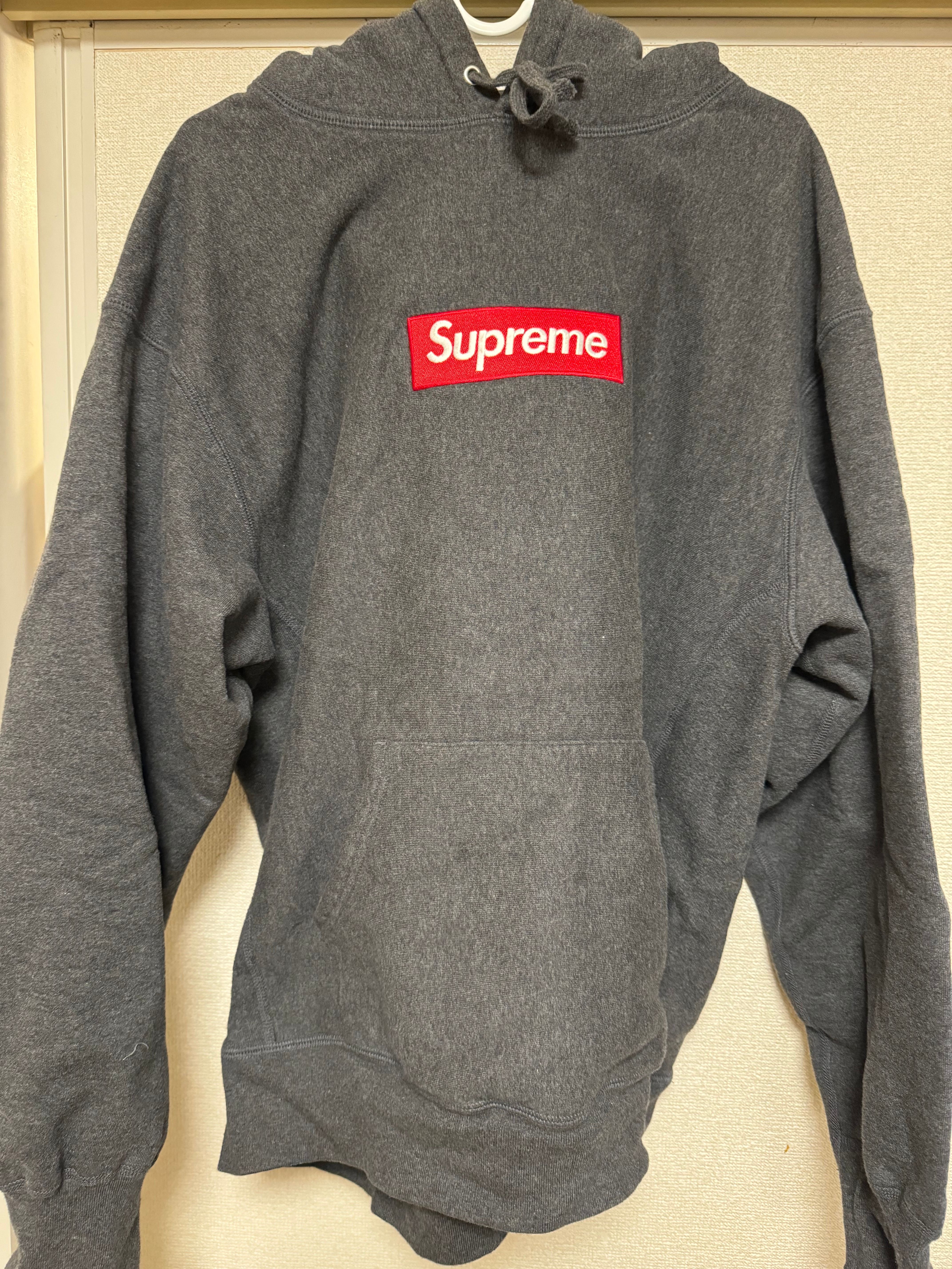 Supreme Box Logo Hooded Sweatshirt "Charcoal" (21FW)