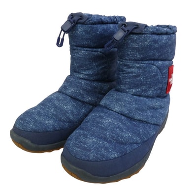 THE NORTH FACE ノースフェイス NF51784 NUPTSE BOOTIE WP V LOGOWAR ヌプシ ブーティ ウォータープルーフ ファイブ ロゴウェア ブーツ ネイビー系 25cm【中古】