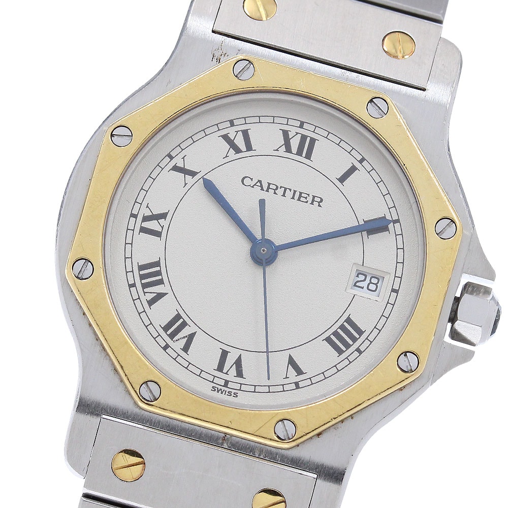 カルティエ サントスオクタゴン LM W2001583 メンズ 【中古】