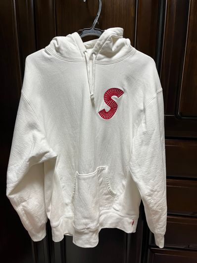 Supreme S Logo Hooded Sweatshirt "White" (20FW)