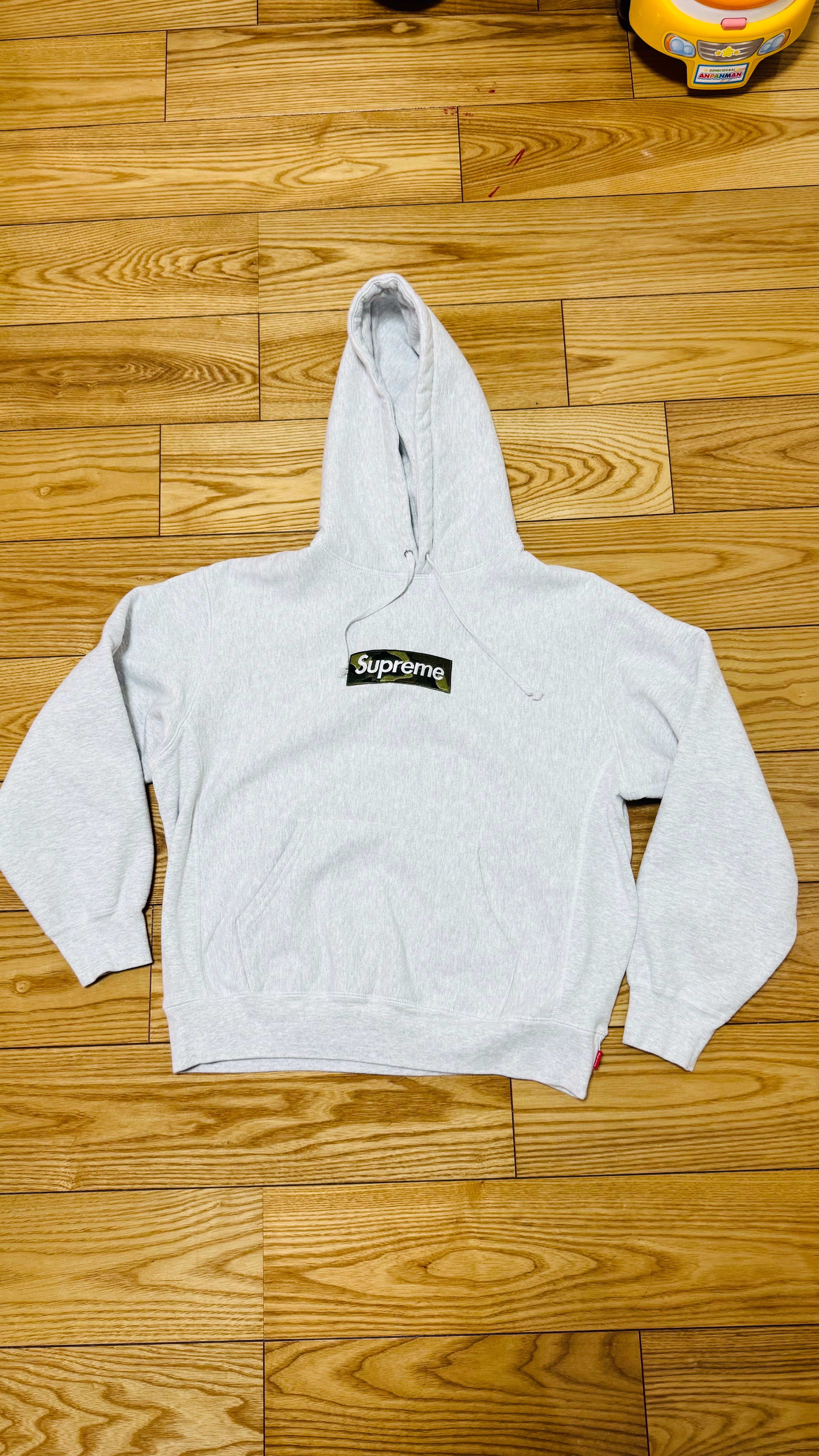 Supreme Box Logo Hooded Sweatshirt "Ash Grey" (23FW)