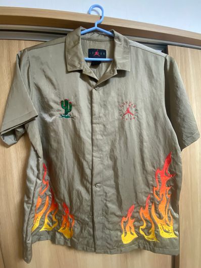 Air Jordan x Travis Cactus Jack Button Down Shirt "Khaki Desert"