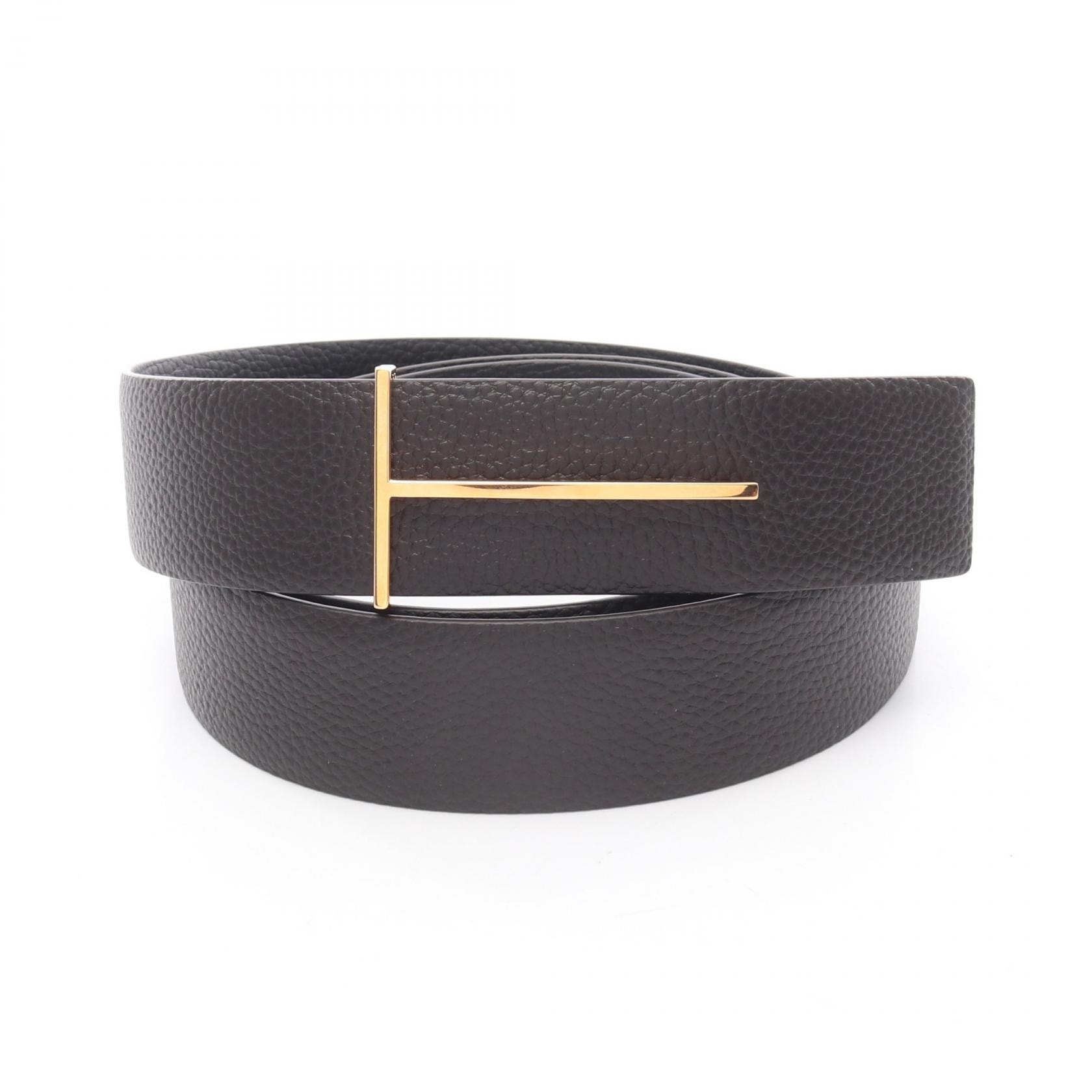 トムフォード TOM FORD Slim T リバーシブル ベルト 衣料品 レザー メンズ ブラウン系 / ブラック系 TB331LCL236GENB110 【新品】