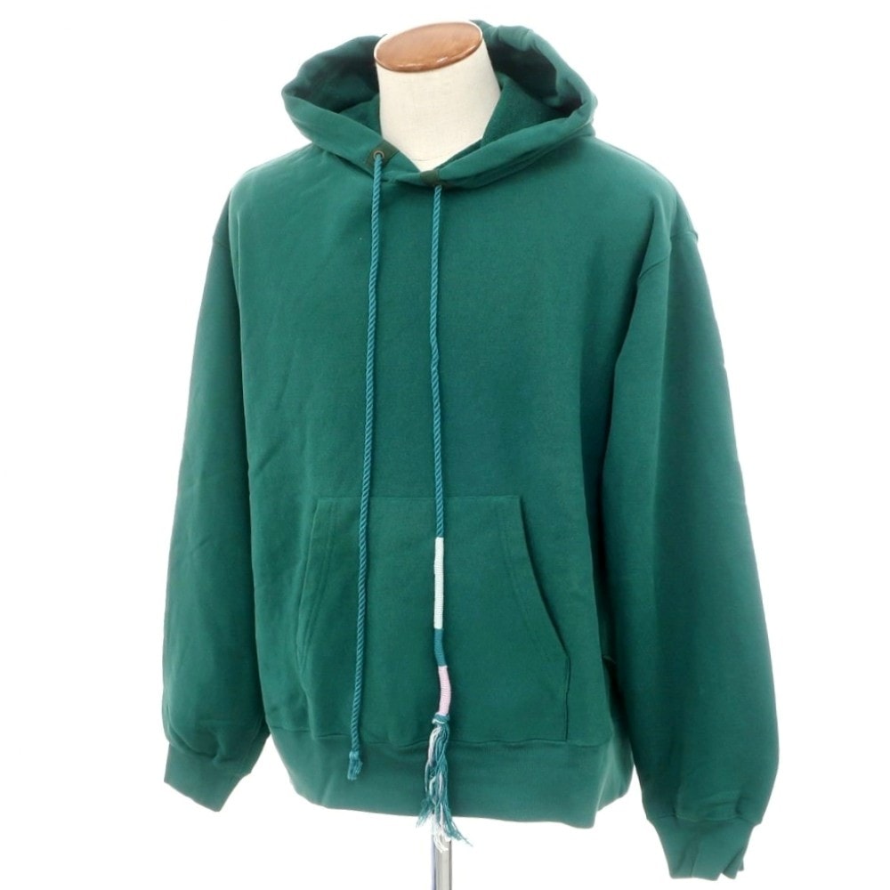 【中古】ファセッタズム FACETASM コットンポリエステル プルオーバー パーカー グリーン【サイズM】【メンズ】