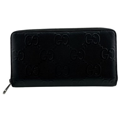 グッチ GUCCI 長財布 GGエンボス ジップアラウンド オーガナイザー ラウンドファスナー 625563 ブラック