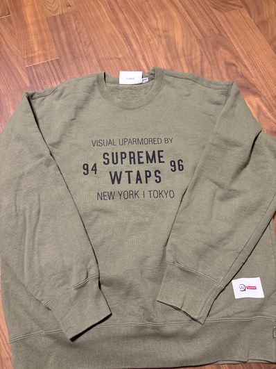 Supreme / WTAPS Crewneck "Light Olive"