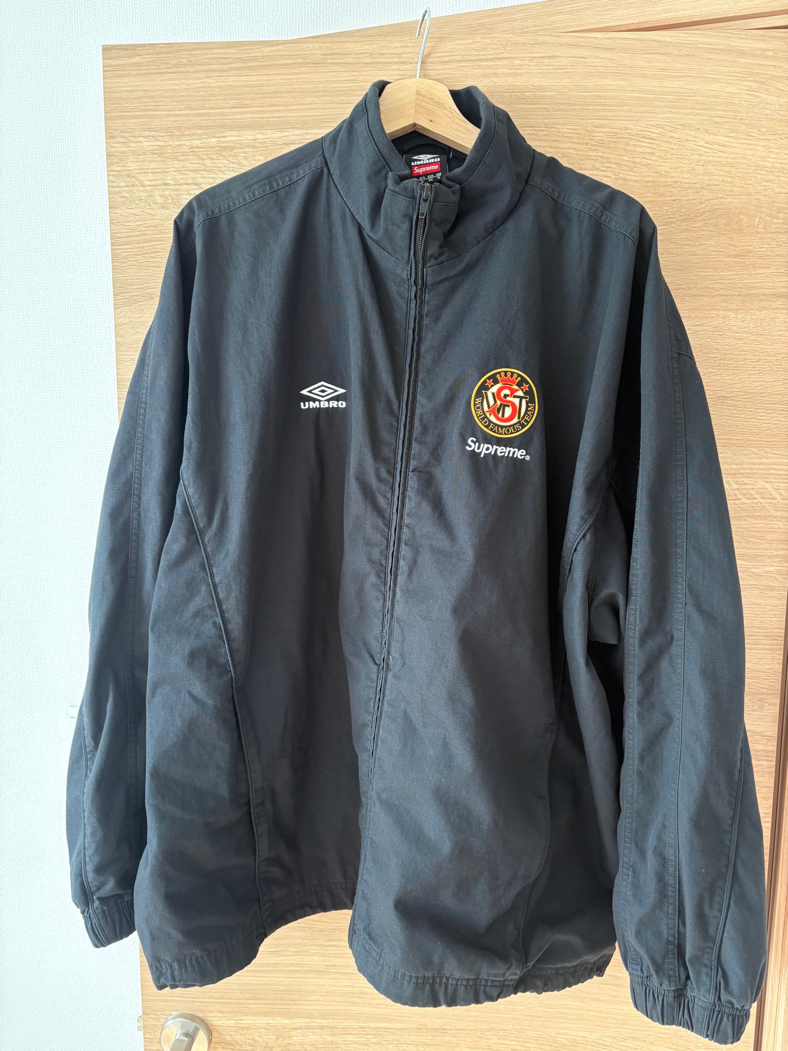 Supreme x Umbro Cotton Ripstop Track Jacket (26SS) "Black"