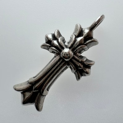 Chrome Hearts Double CH Cross Charm "Silver"